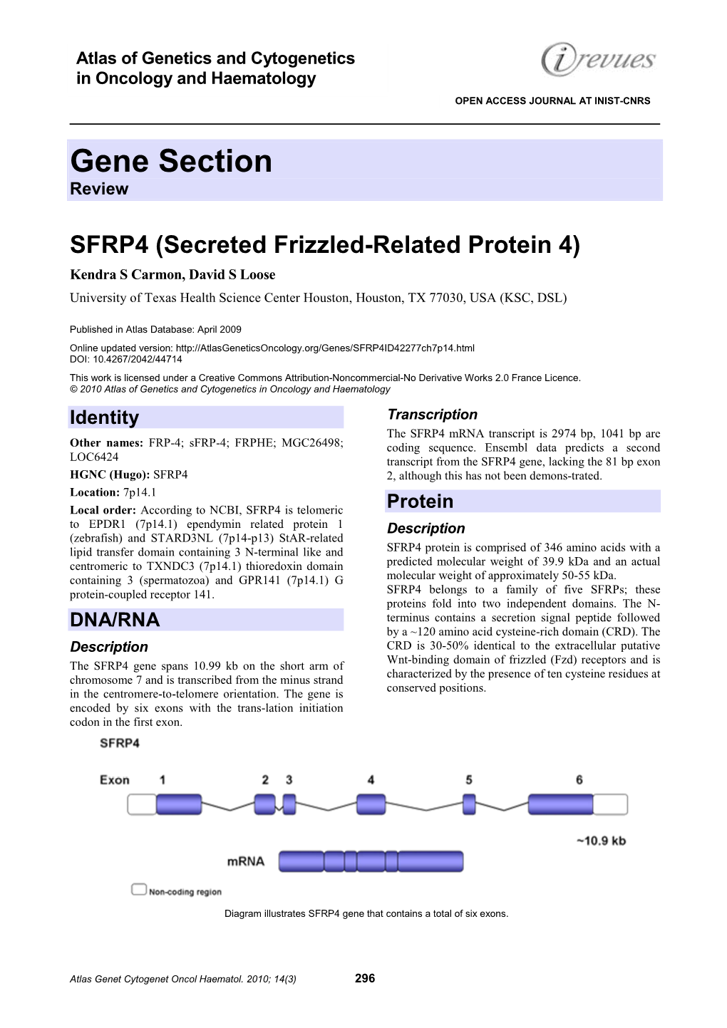 Gene Section Review