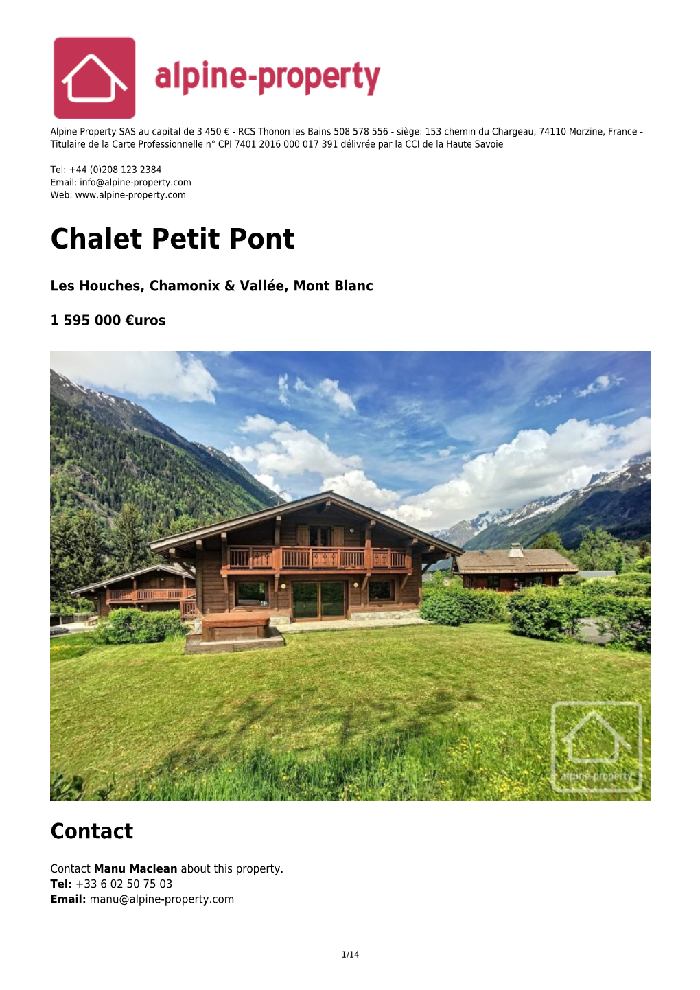 Chalet Petit Pont