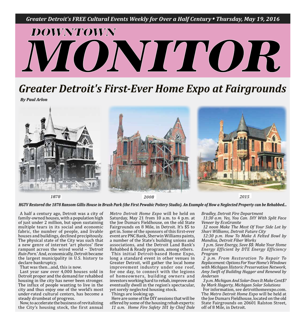 Greater Detroit's First-Ever Home Expo at Fairgrounds by Paul Arlon