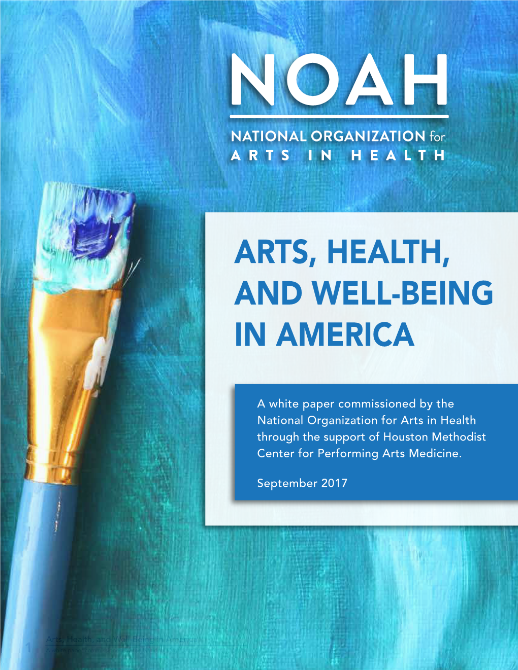 Arts, Health, and Well-Being in America