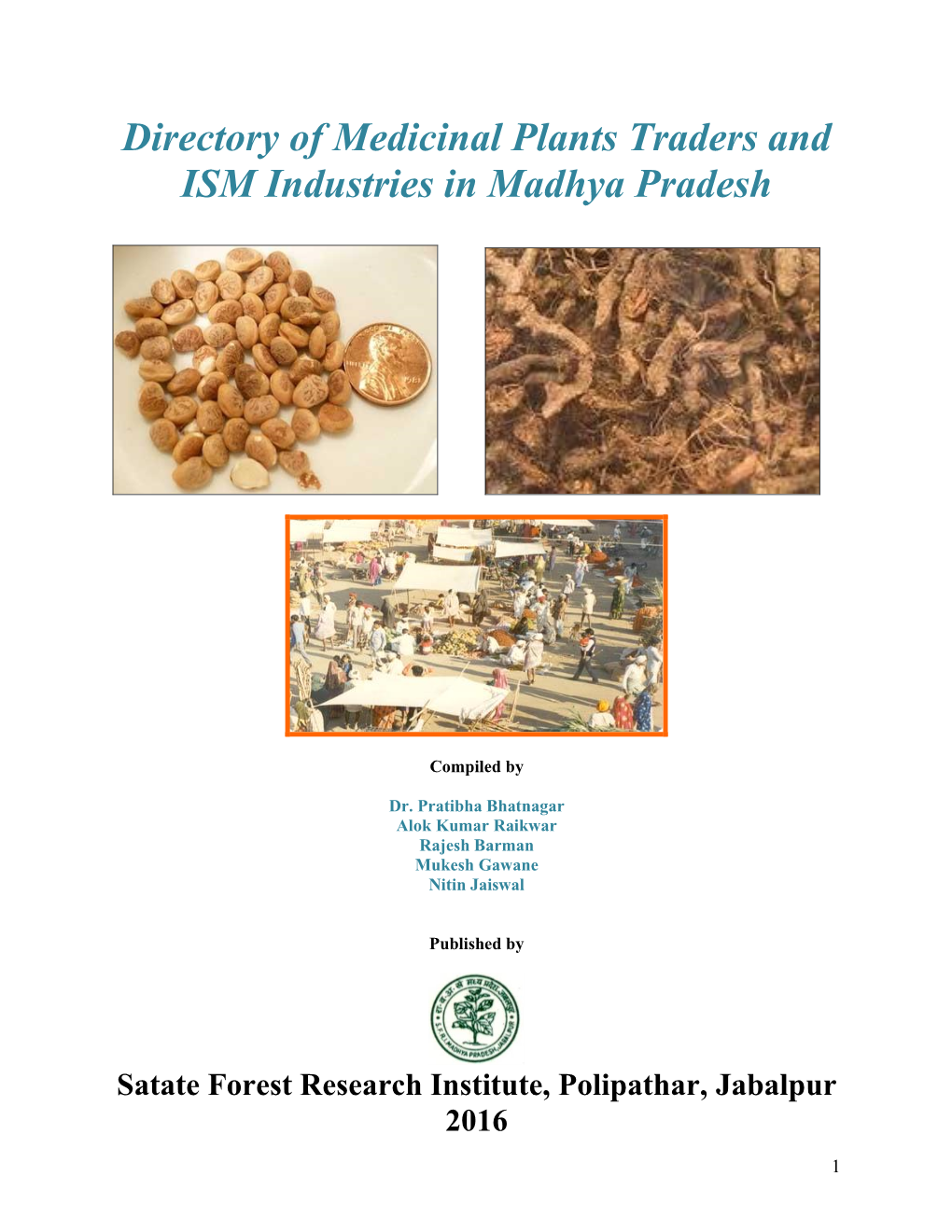 Directory of Medicinal Plants Traders and ISM Industries in Madhya Pradesh