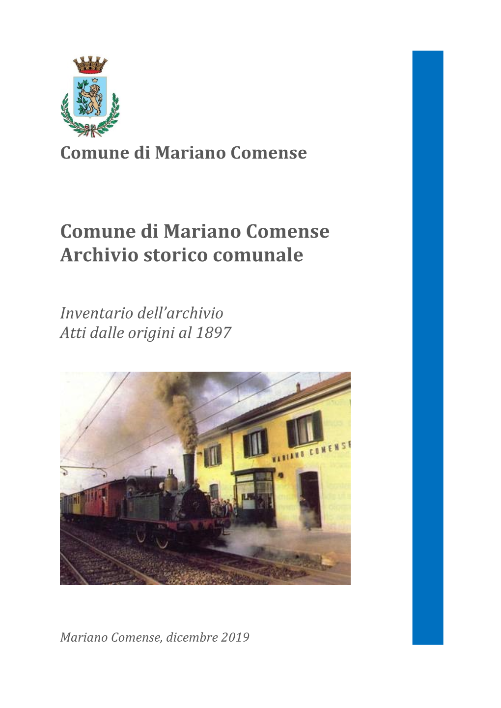 Comune Di Mariano Comense Archivio Storico Comunale
