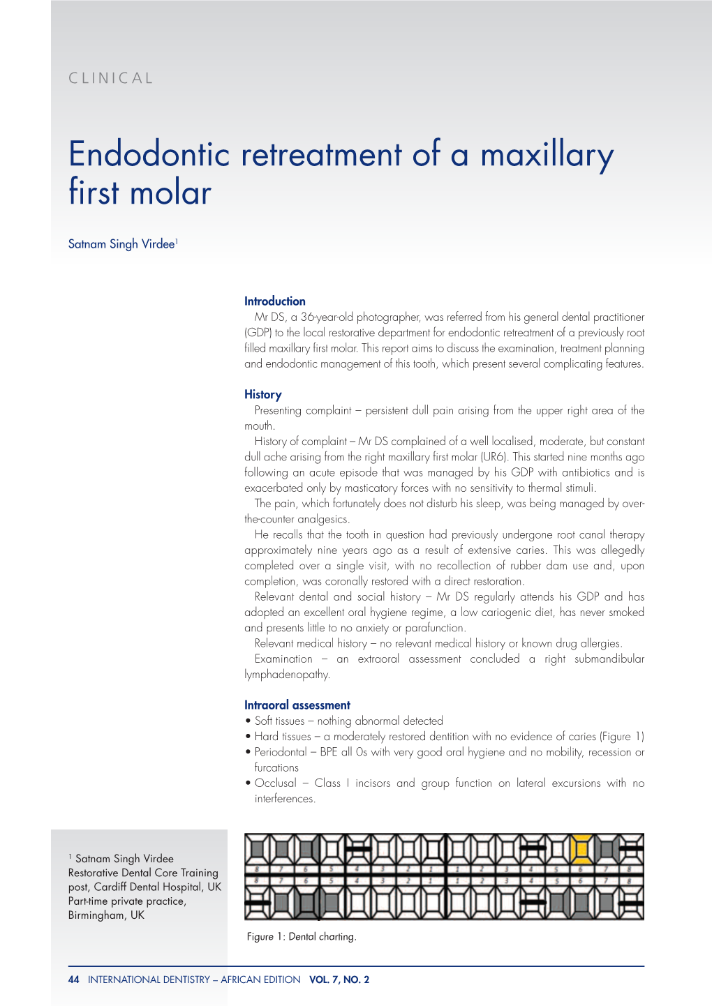 Endodontic Retreatment of a Maxillary First Molar