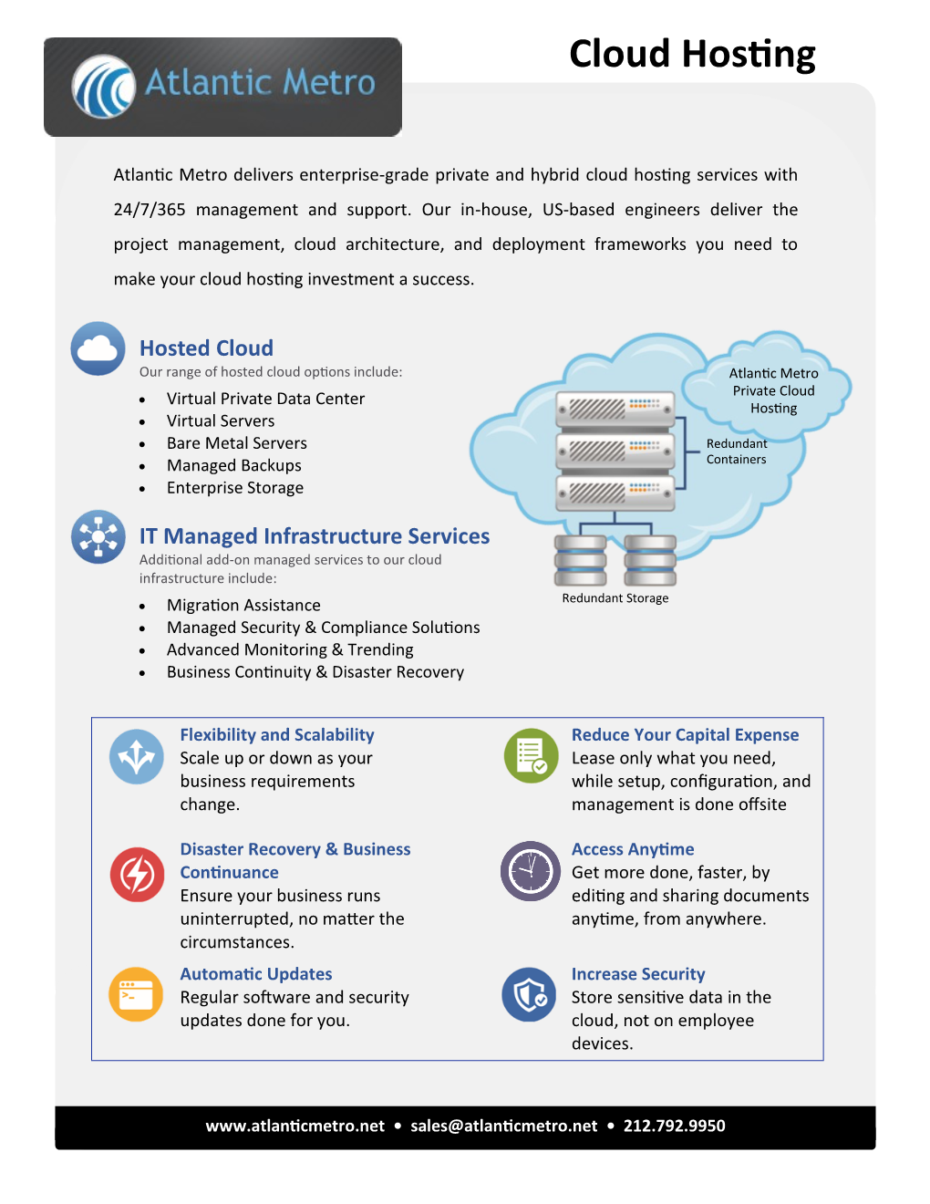 Hosted Cloud IT Managed Infrastructure Services