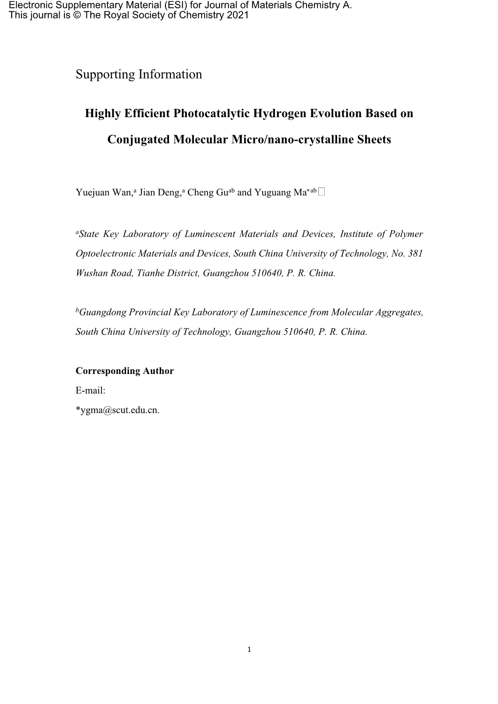 Highly Efficient Photocatalytic Hydrogen Evolution Based On