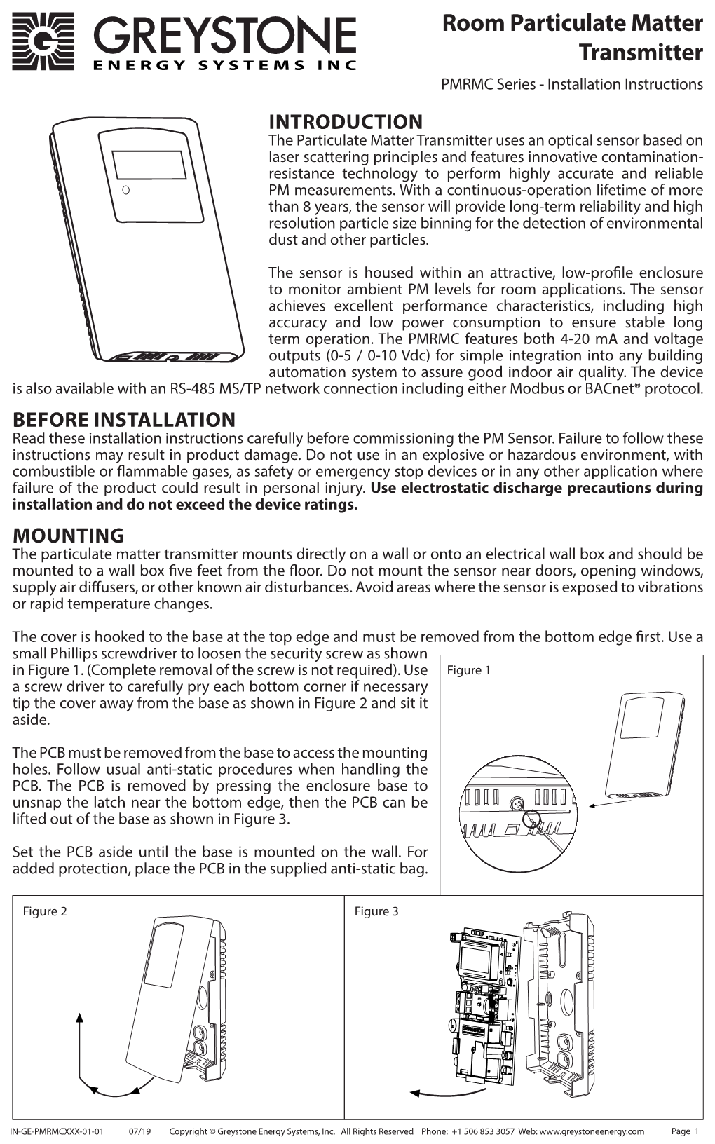 Room Particulate Matter Transmitter