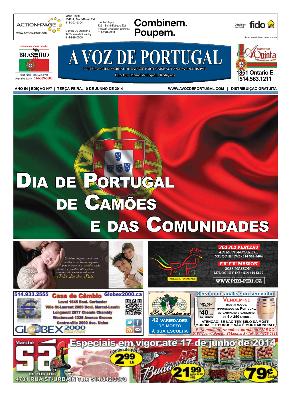 A VOZ DE PORTUGAL Le Plus Ancien Journal De Langue Portugaise Au Canada - Depuis 1961