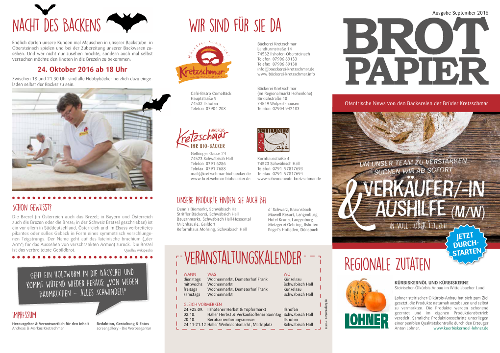 Brotpapier September