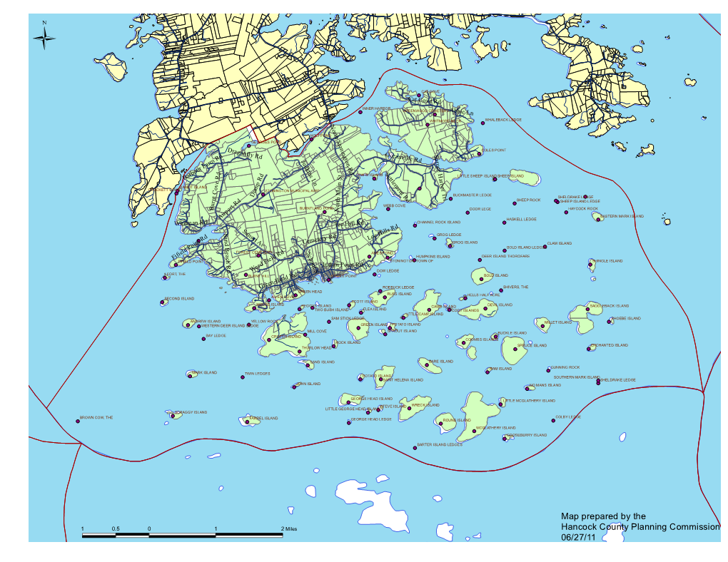Map Prepared by the Hancock County Planning Commission 06/27/11