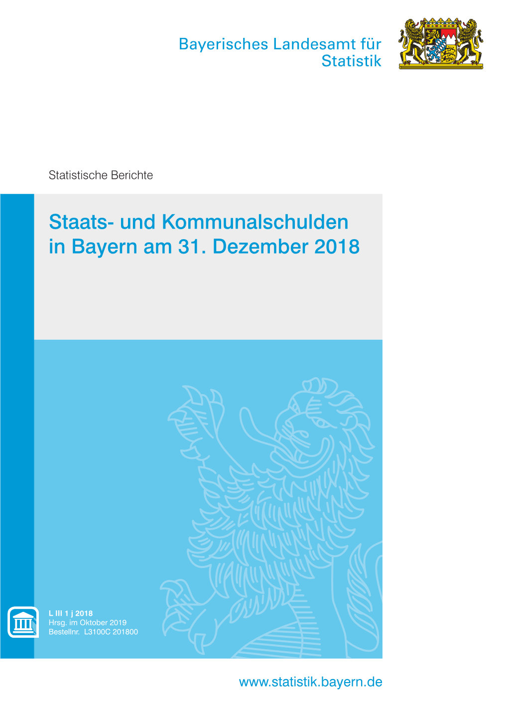 Und Kommunalschulden in Bayern Am 31. Dezember 2018