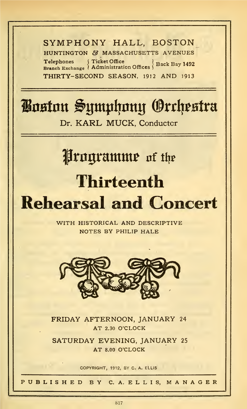 Rehearsal and Concert