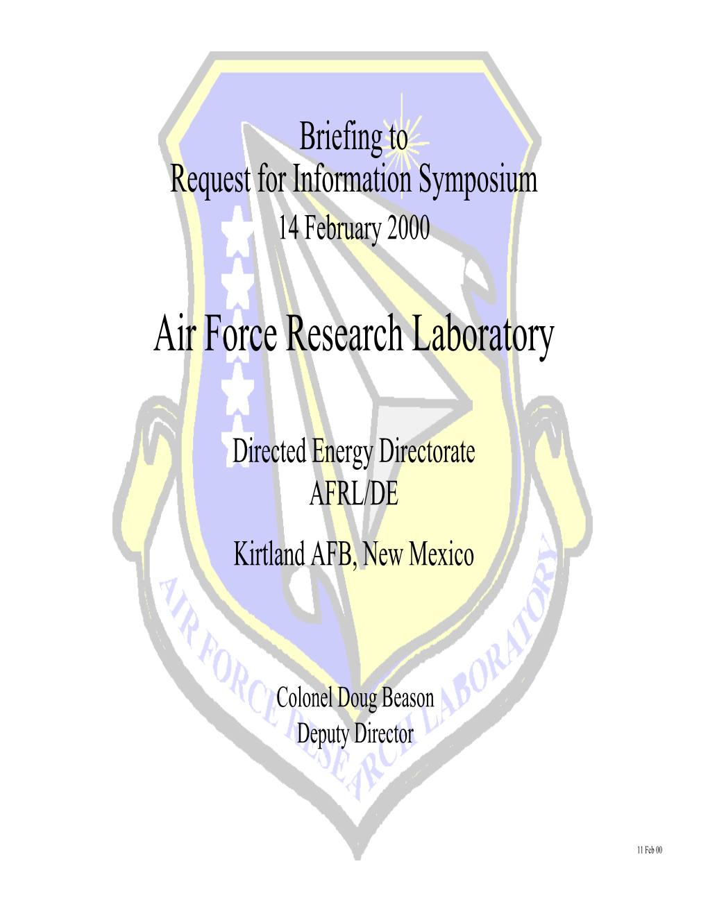 Air Force Research Laboratory