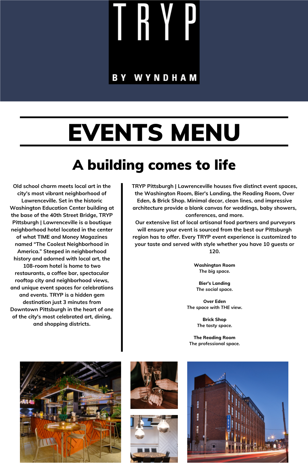 TRYP Event Menu Final