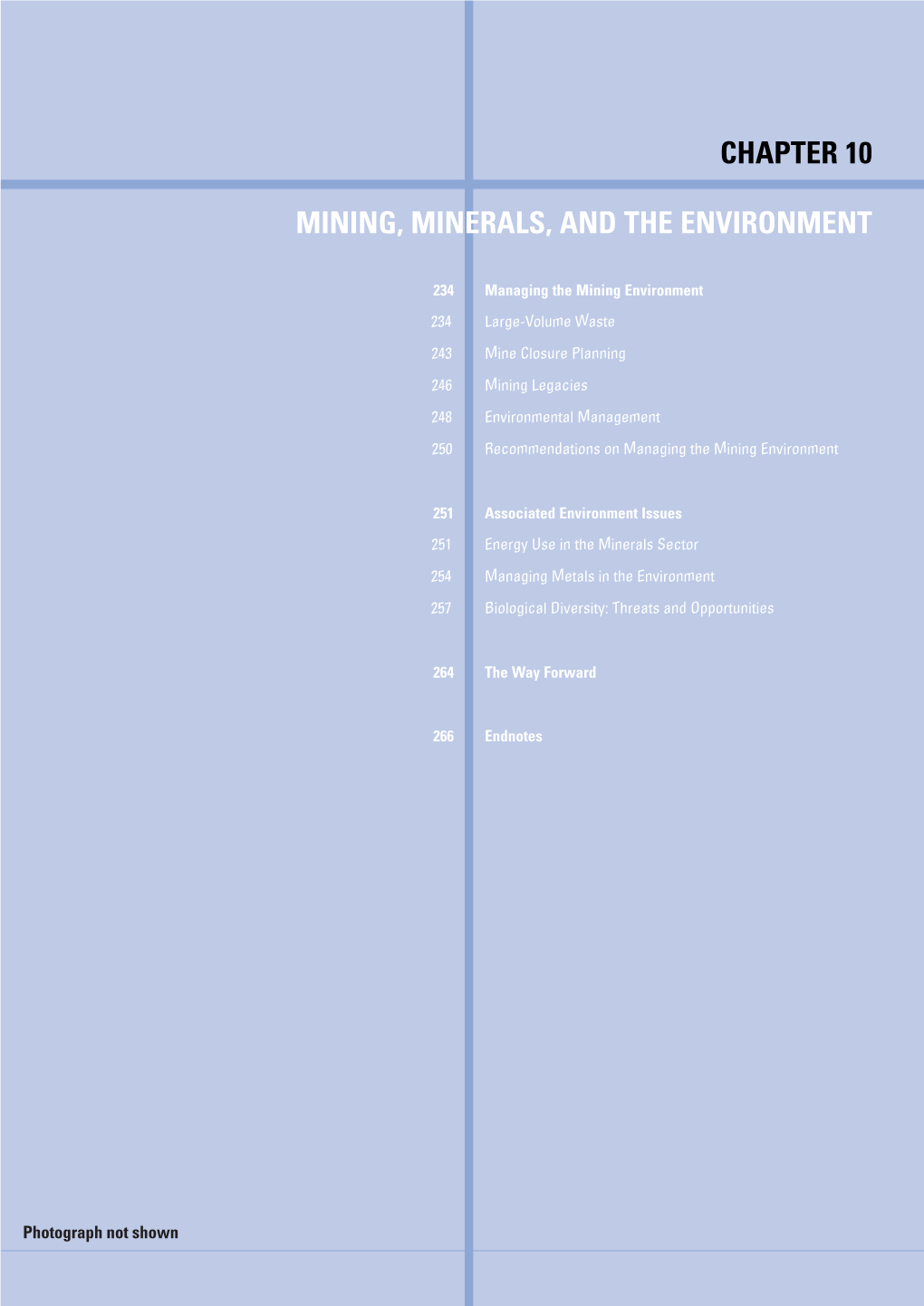 Chapter 10 Mining, Minerals, and the Environment
