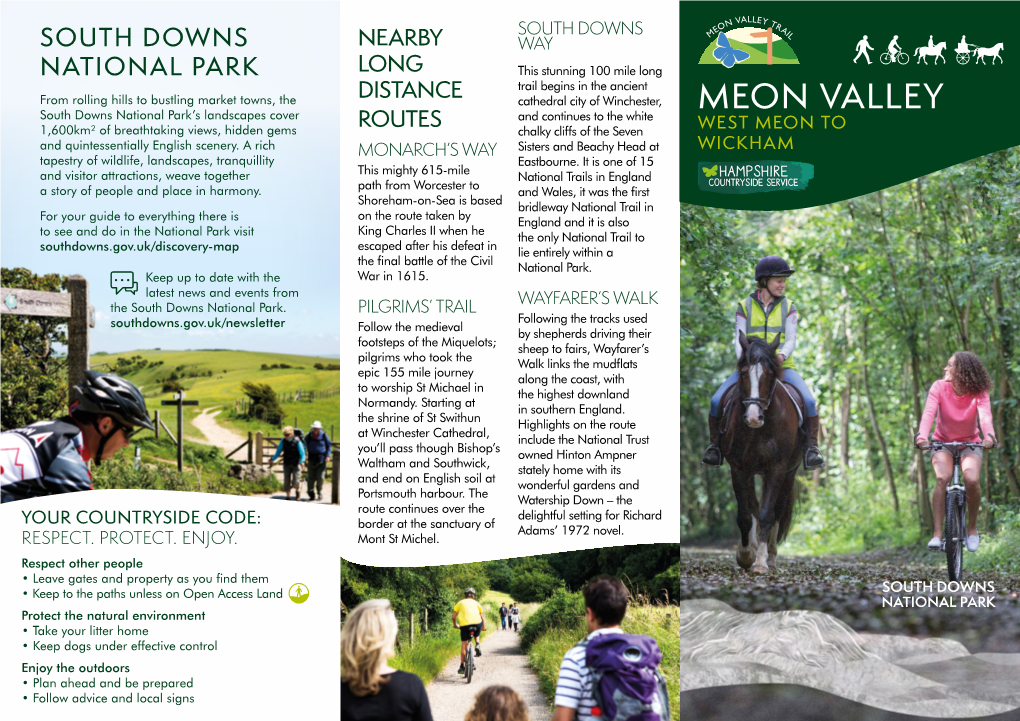 Meon Valley Trail Sits REGIS Upstream from the Chalk Water Voles, Brown Trout, Beautiful Surroundings