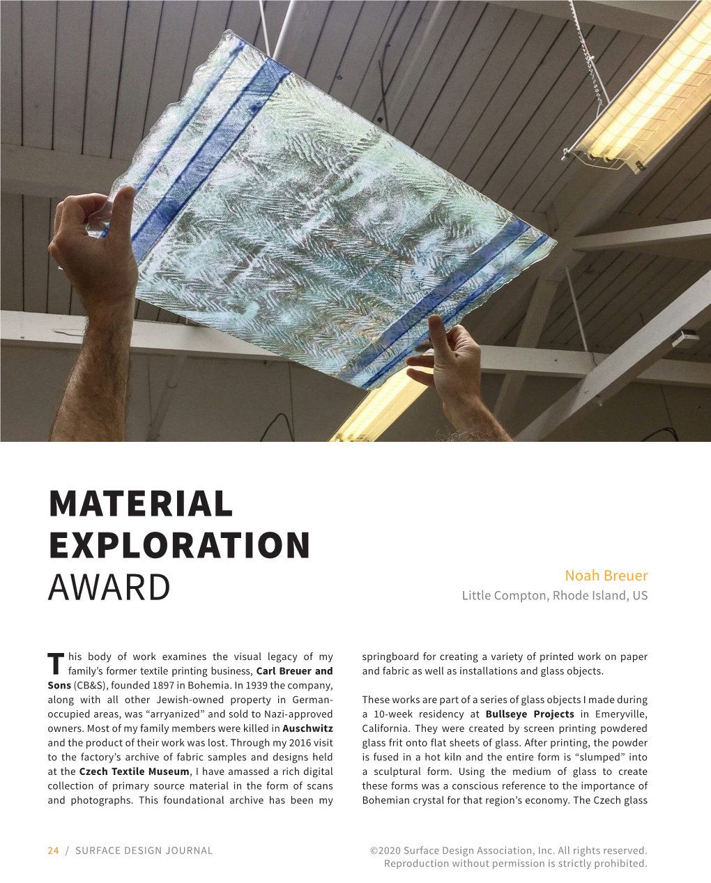 Material Exploration Award