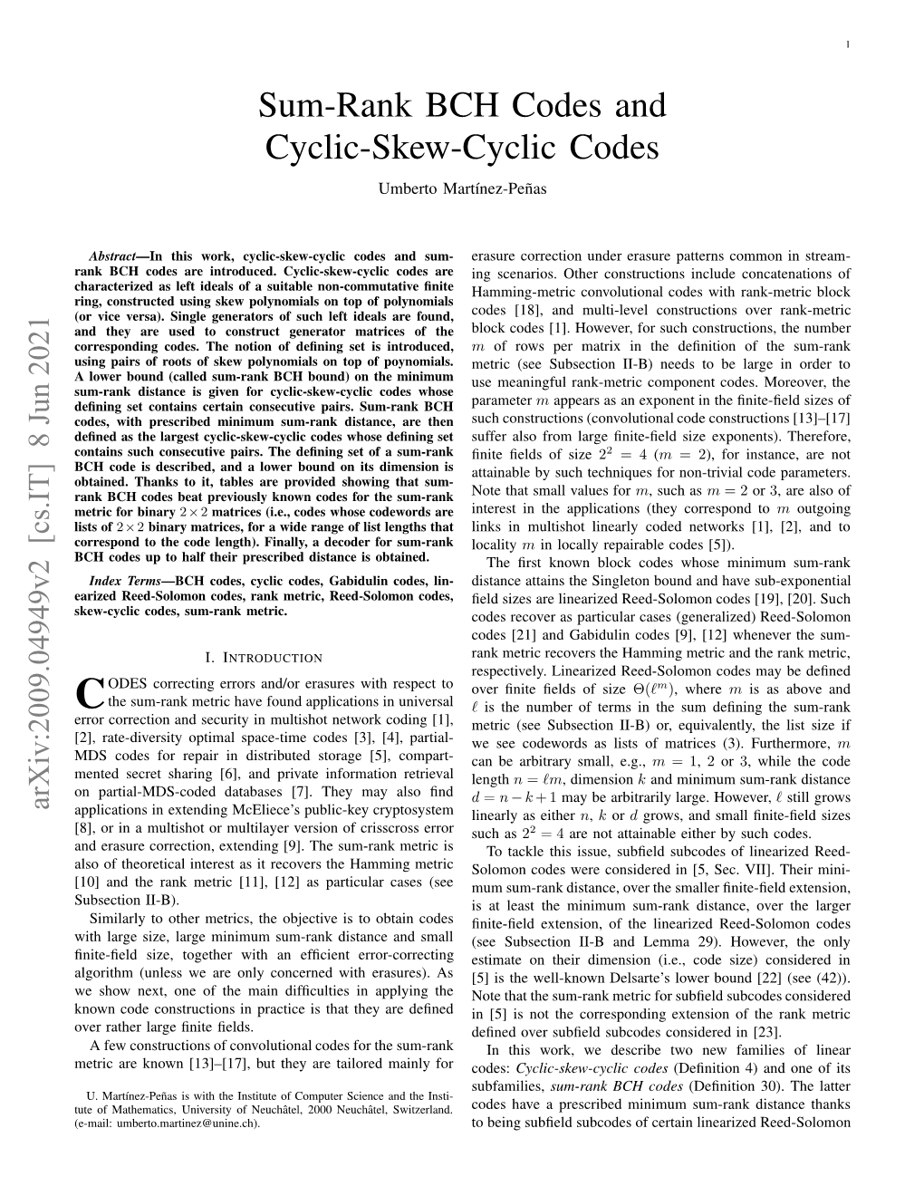 Sum-Rank BCH Codes and Cyclic-Skew-Cyclic Codes