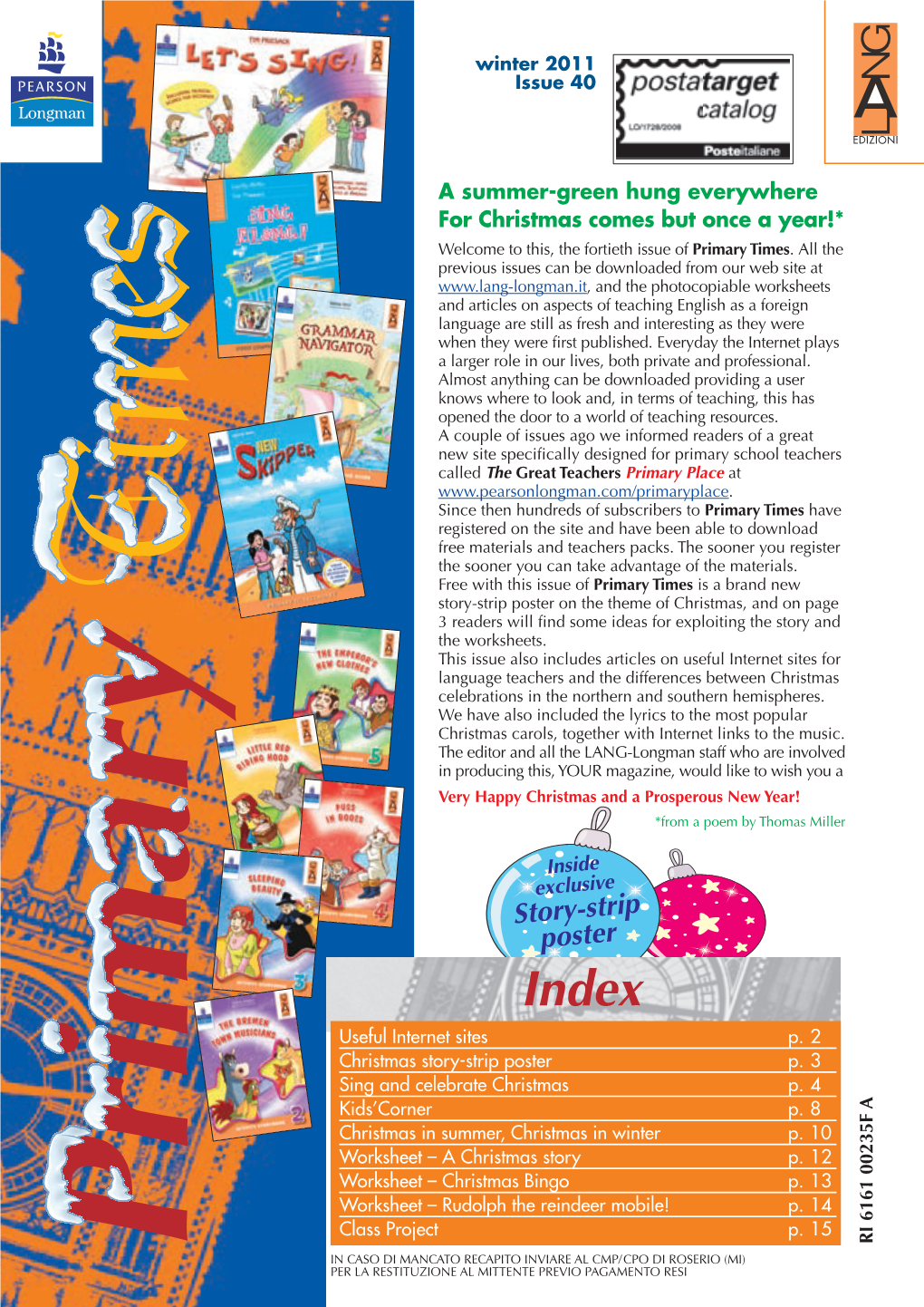 Story-Strip Poster on the Theme of Christmas, and on Page 3 Readers Will Find Some Ideas for Exploiting the Story and the Worksheets