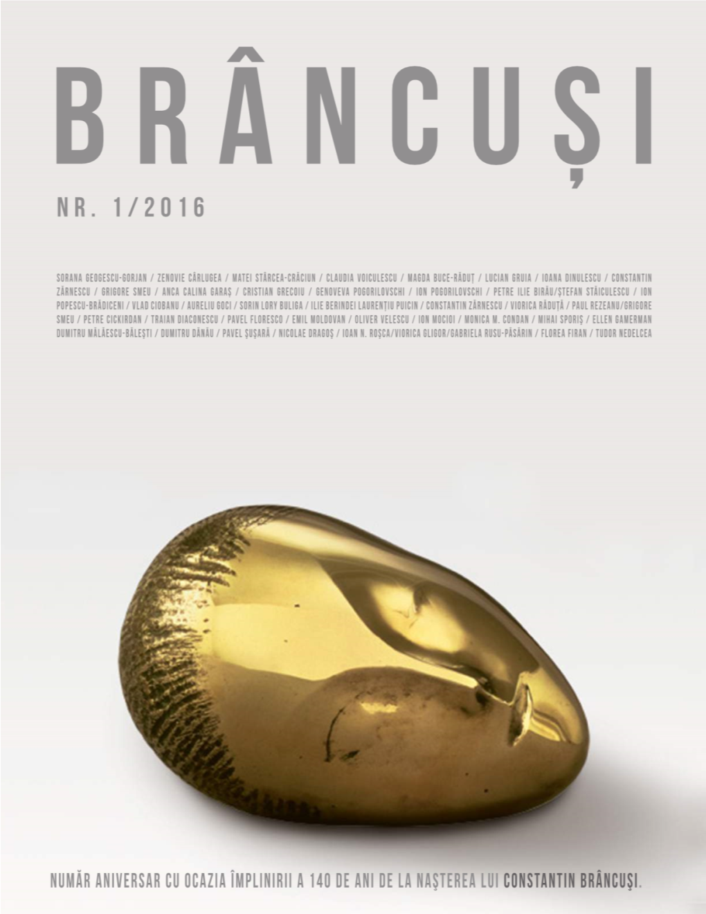 Revista Brancusi 01 2016