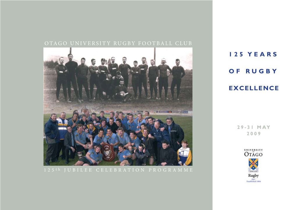 125 Years of Rugby Excellence” Representatives