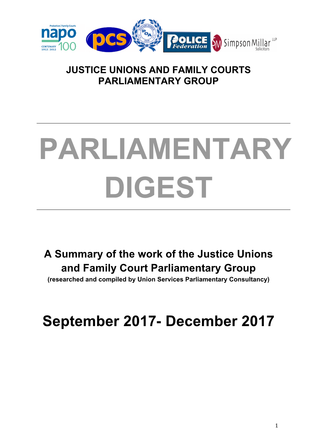 Parliamentary Digest