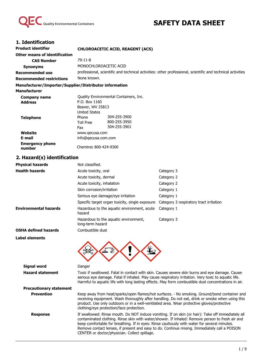 Chloroacetic Acid