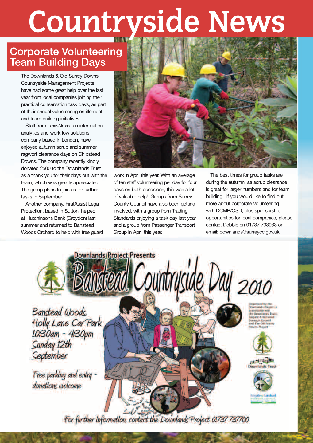 Countryside News Corporate Volunteering Team Building Days