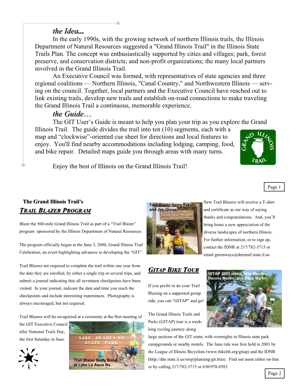 Grand Illinois Trail User Guide