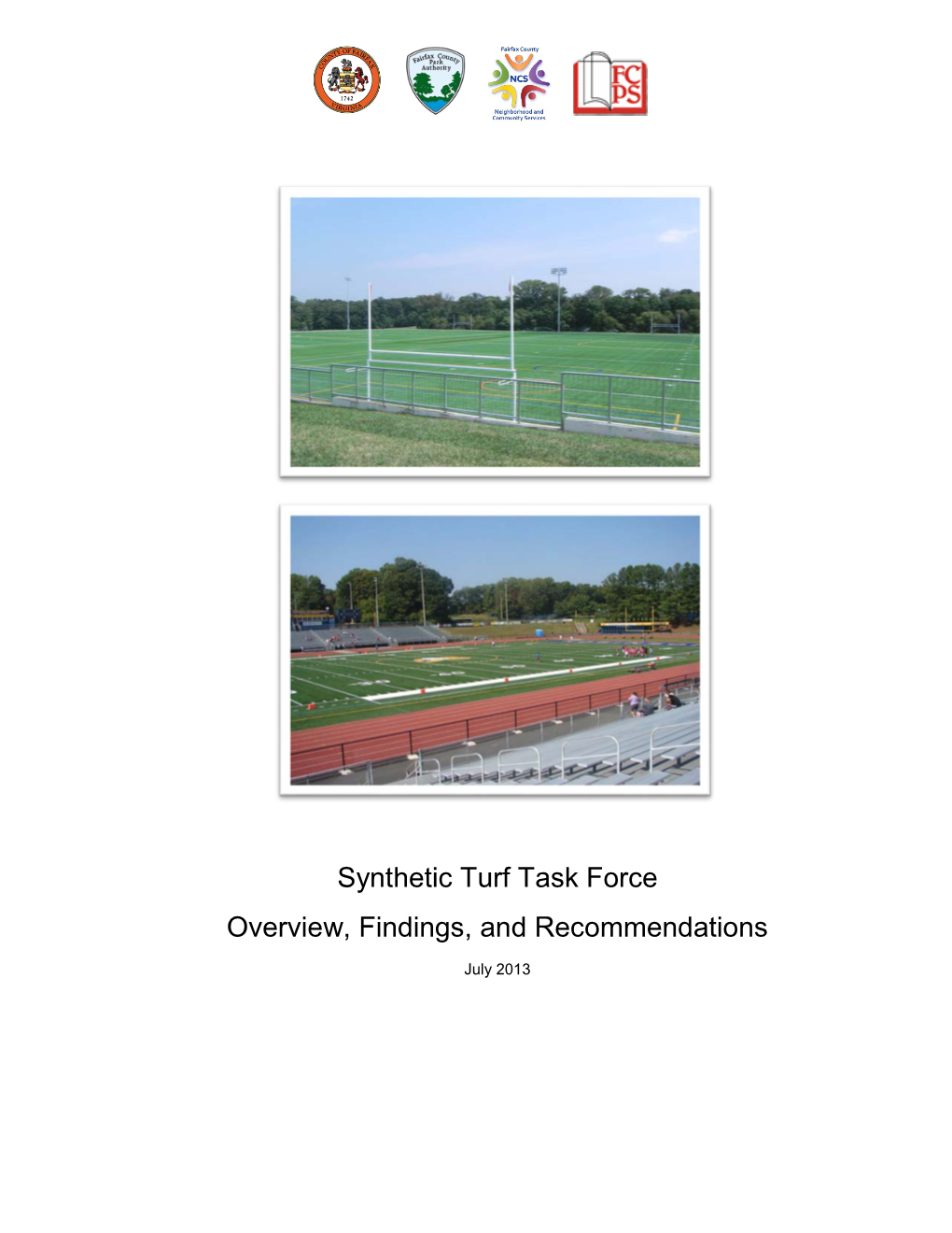 Synthetic Turf Task Force: Overview, Findings, and Recommendations