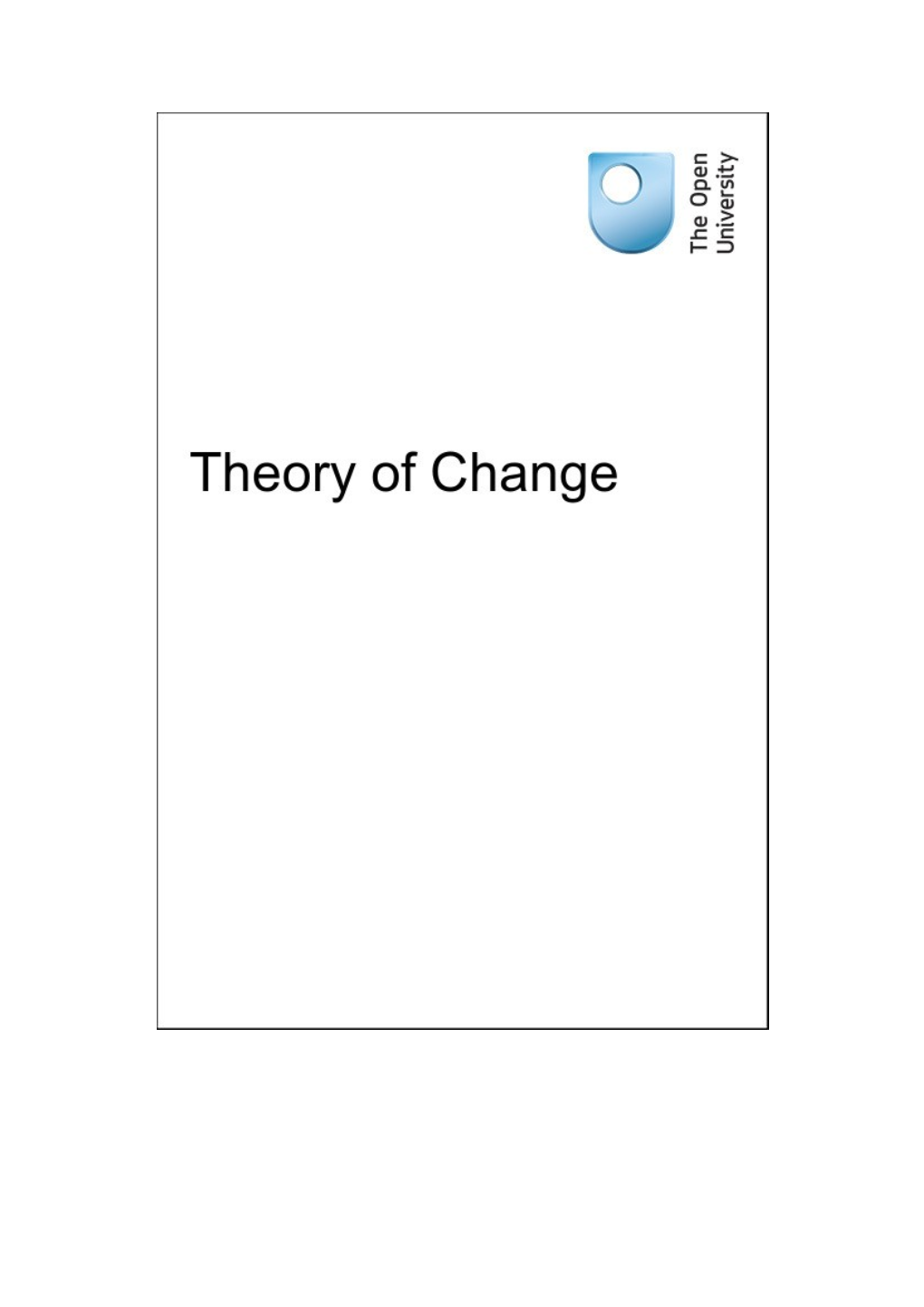 Theory of Change