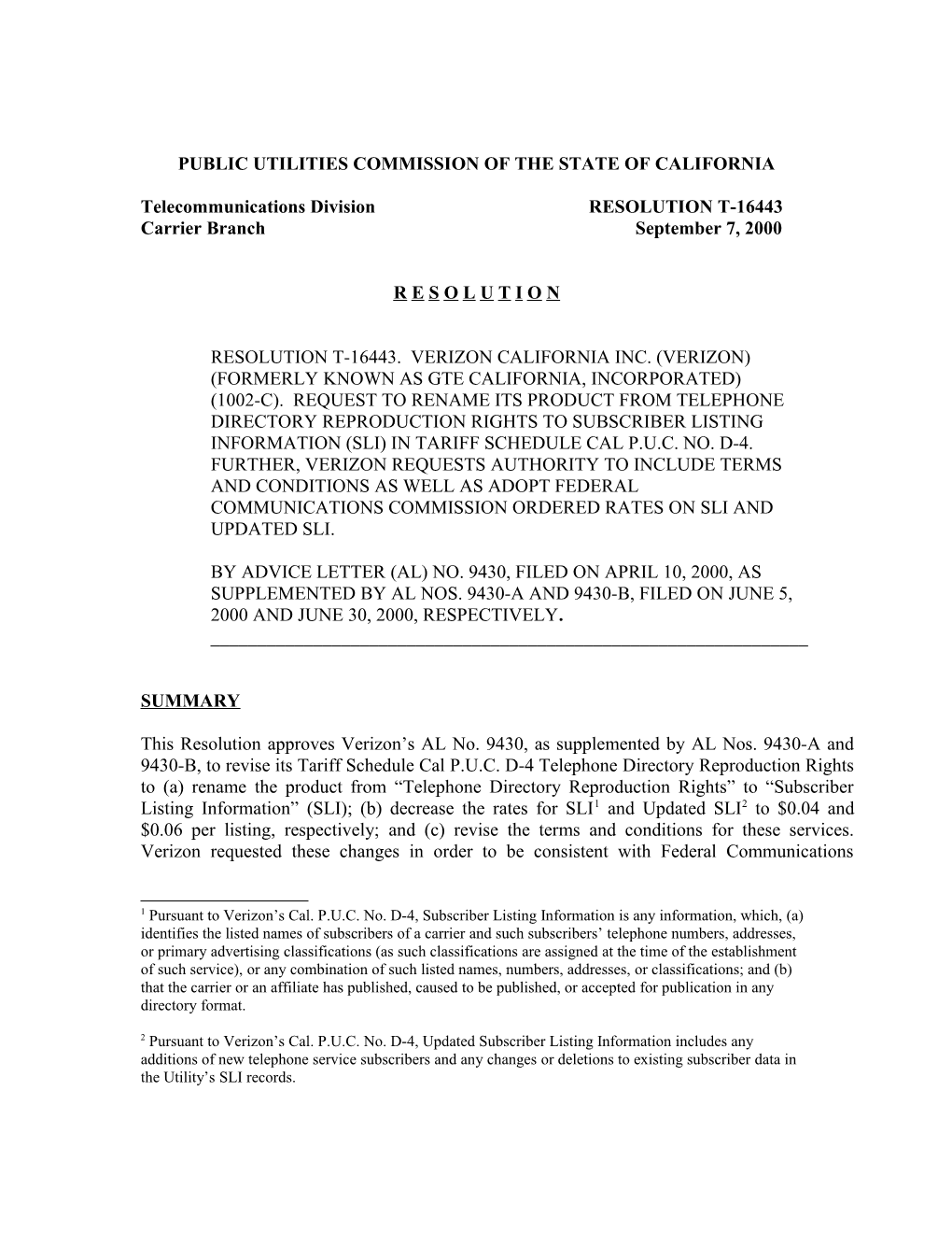 Public Utilities Commission of the State of California s4