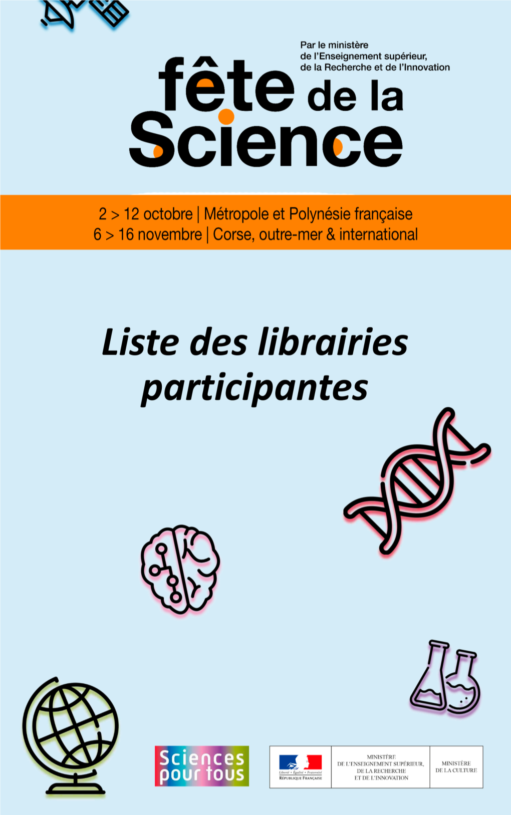 Fête De La Science 2020 Liste Des Librairies Participantes