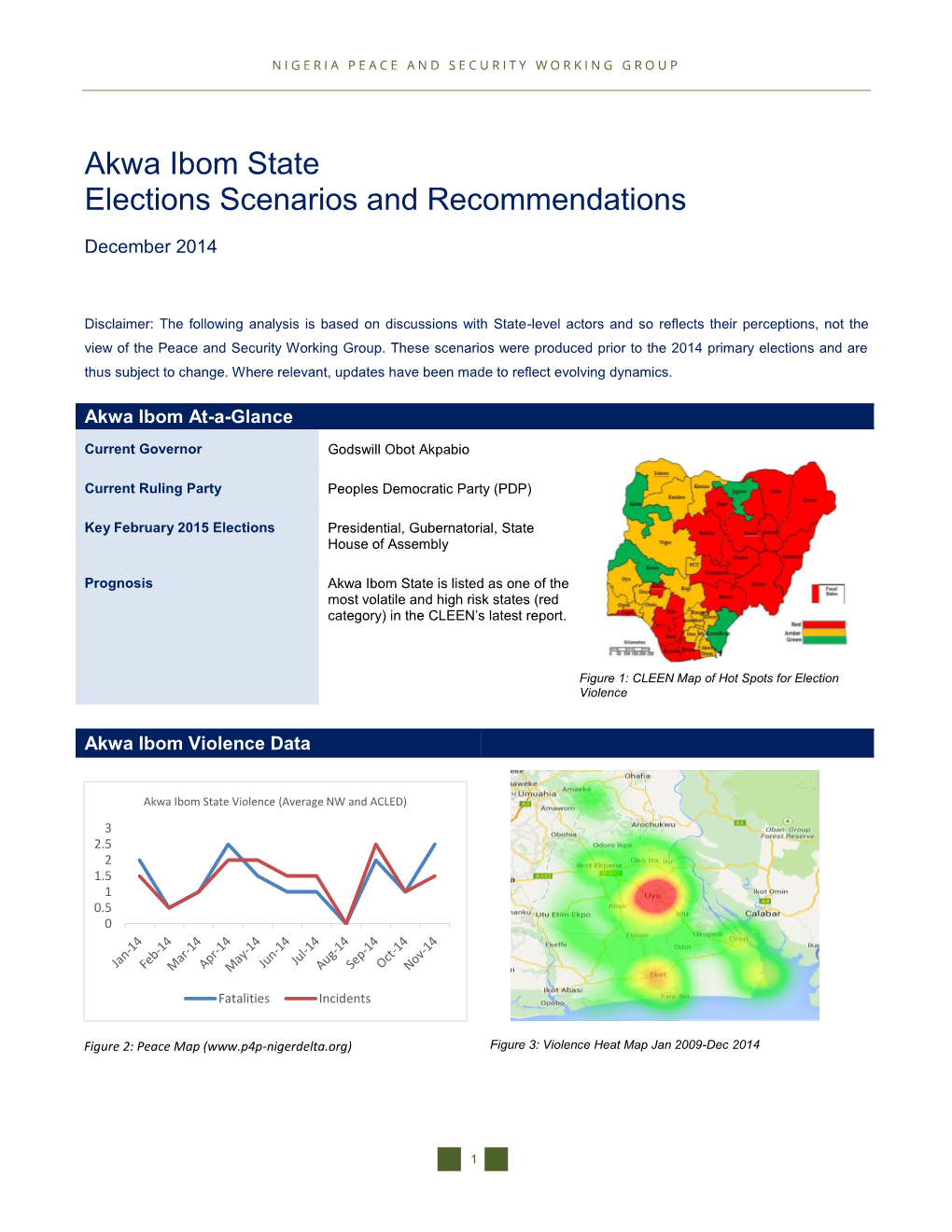Akwa Ibom State Elections Scenarios and Recommendations