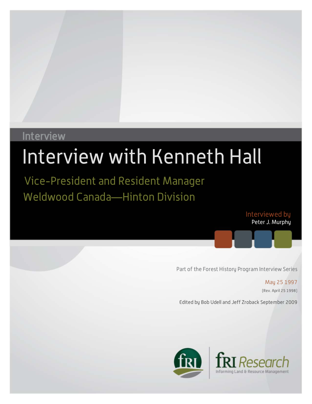 Interview with Kenneth Hall