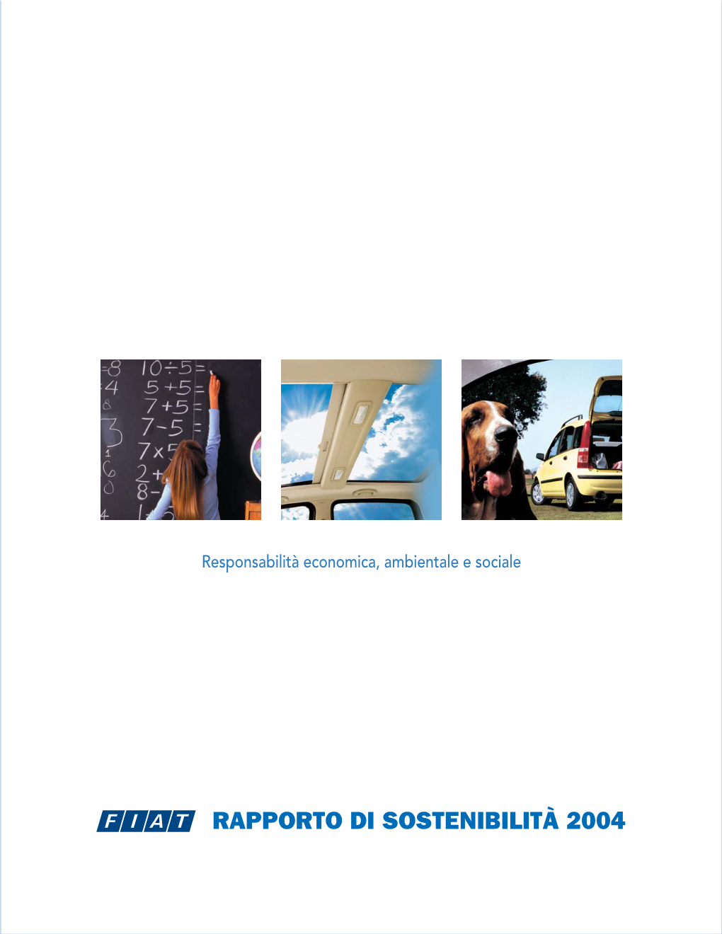 Rapporto Di Sostenibilità 2004