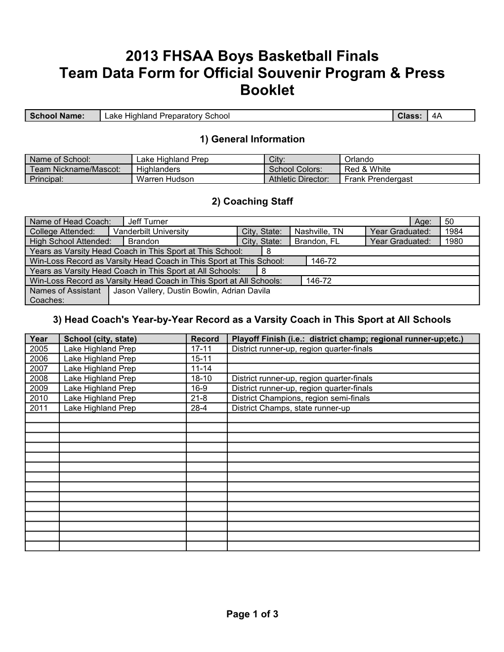 Team Data Form for Official Souvenir Program & Press Booklet s2