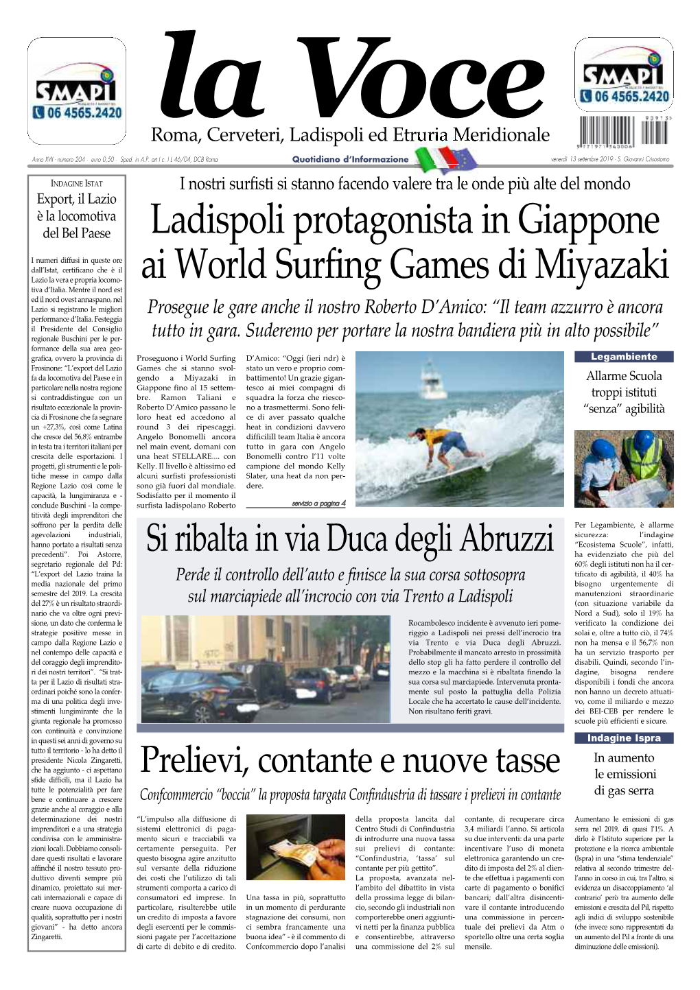 Ladispoli Protagonista in Giappone Ai World Surfing Games Di Miyazaki