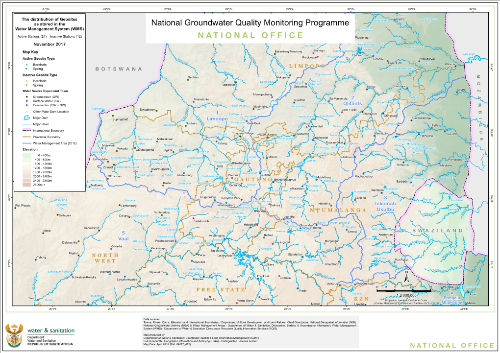 NATIONAL OFFICE National Groundwater Quality Monitoring