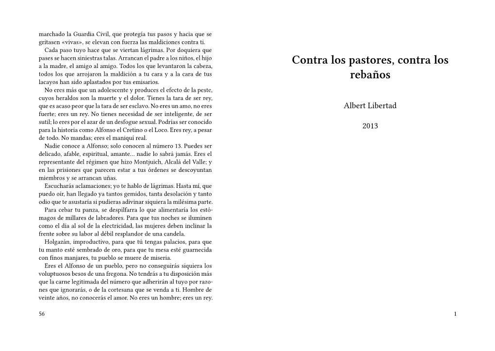 Contra Los Pastores, Contra Los Rebaños 21 No Eres Un Hombre, Eres Un Símbolo