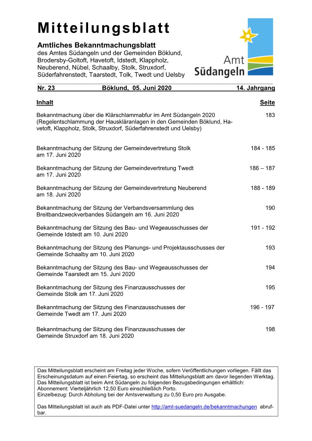 Mitteilungsblatt