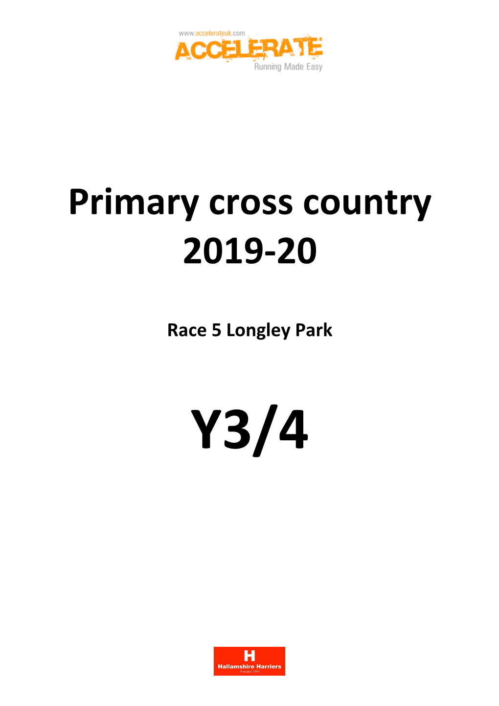 Primary Cross Country 2019-20