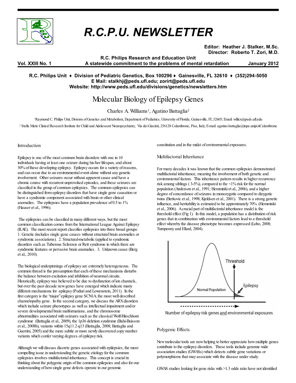 Molecular Biology of Epilepsy Genes Charles A