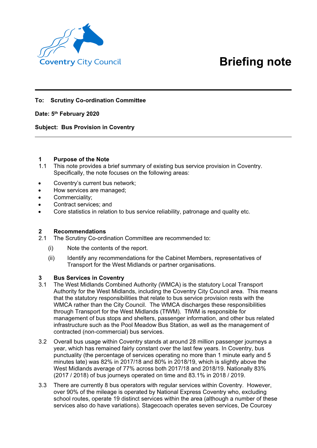 Bus Provision in Coventry.Pdf