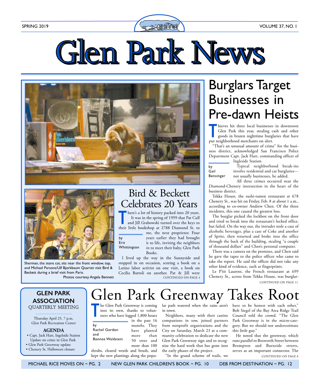 Glen Park News Spring 2019