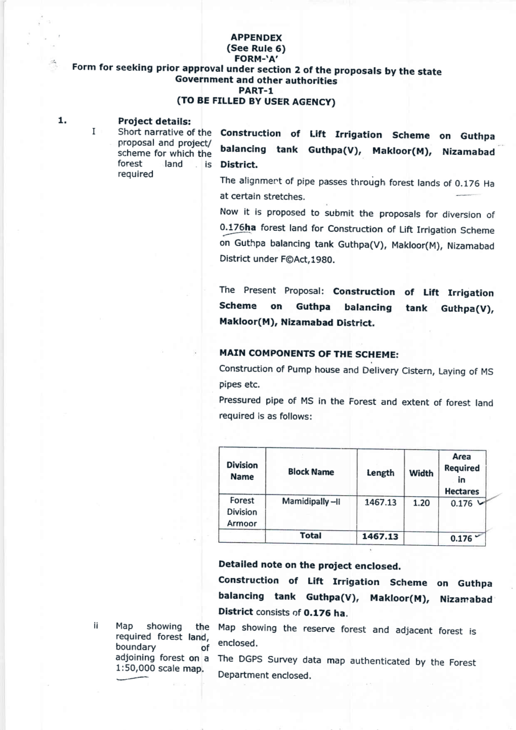 . 1. Forest Land Is District. Boundary Oi Enclosecl' * F