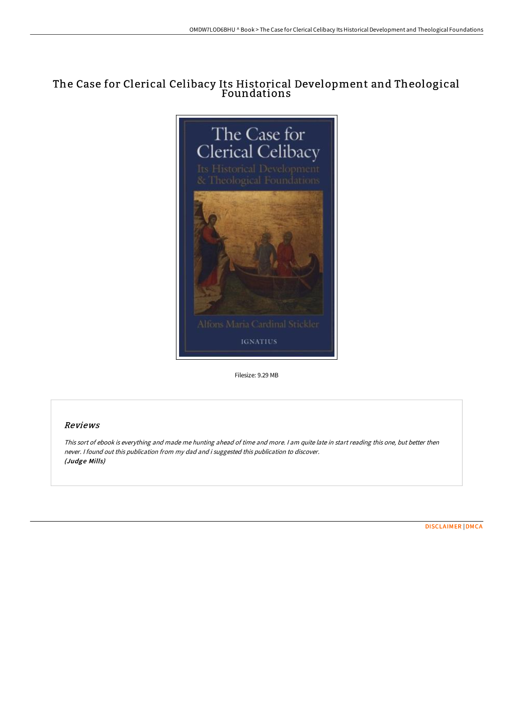 Read Book // the Case for Clerical Celibacy Its Historical Development