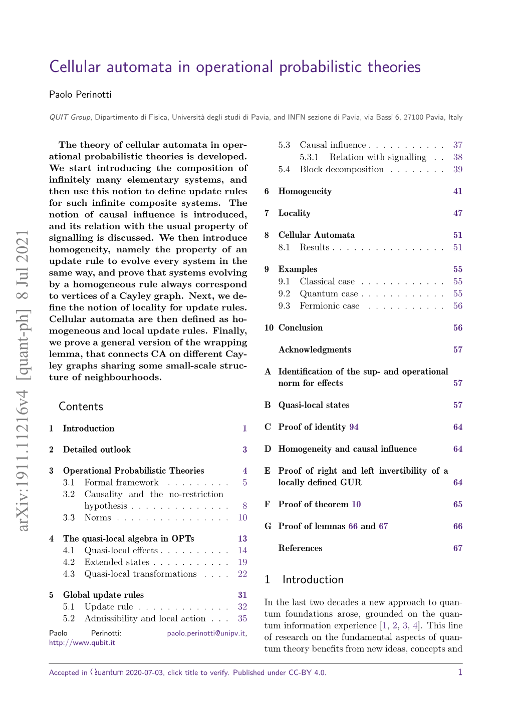 Cellular Automata in Operational Probabilistic Theories