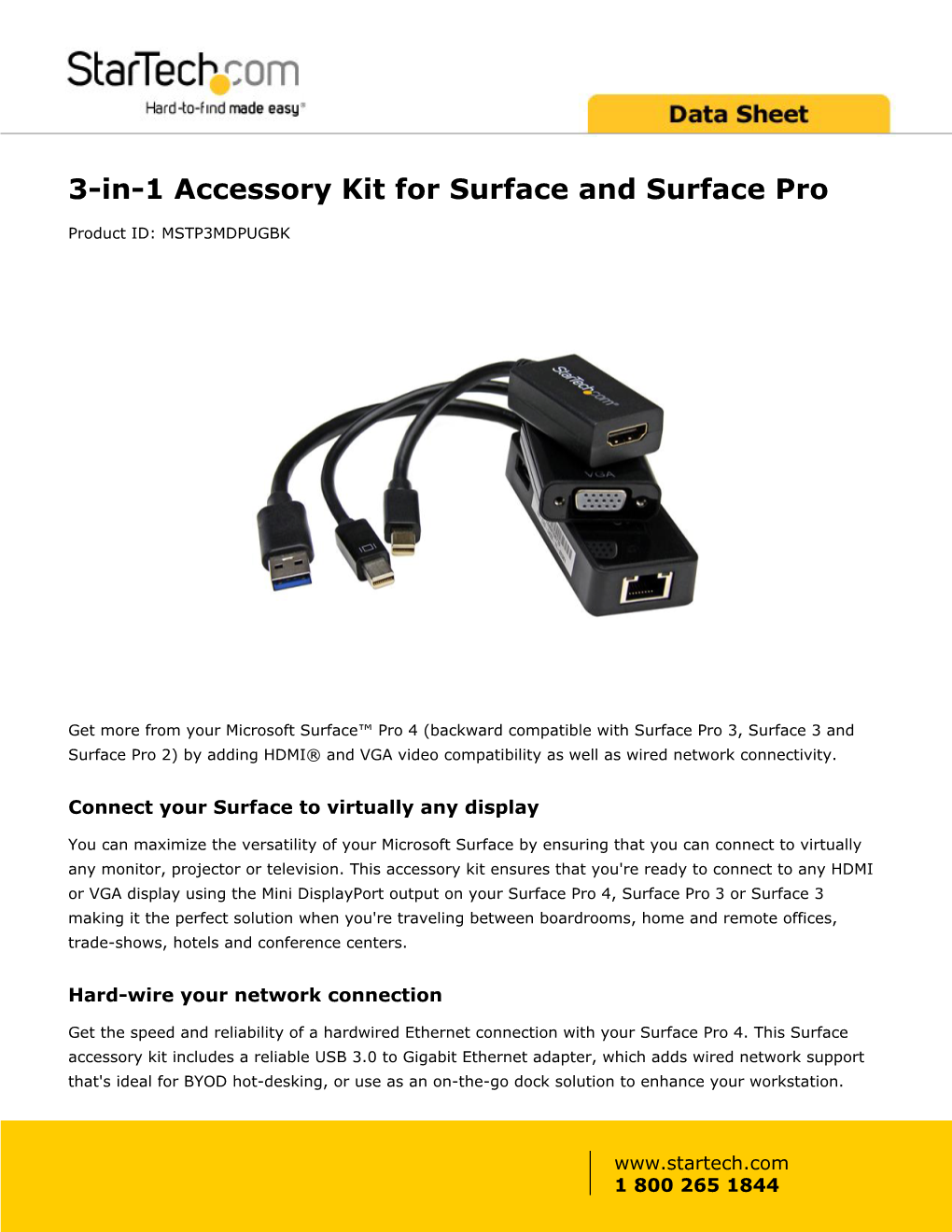 3-In-1 Accessory Kit for Surface and Surface Pro