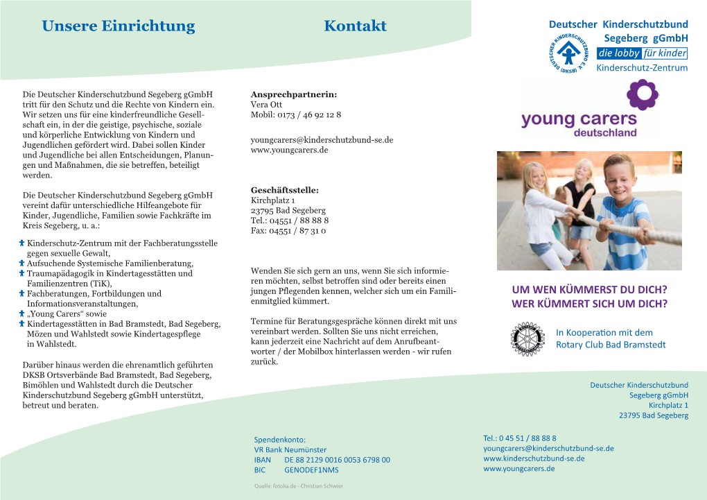 Information Zum Projekt Young Carers – Begleitung Junger Pflegender