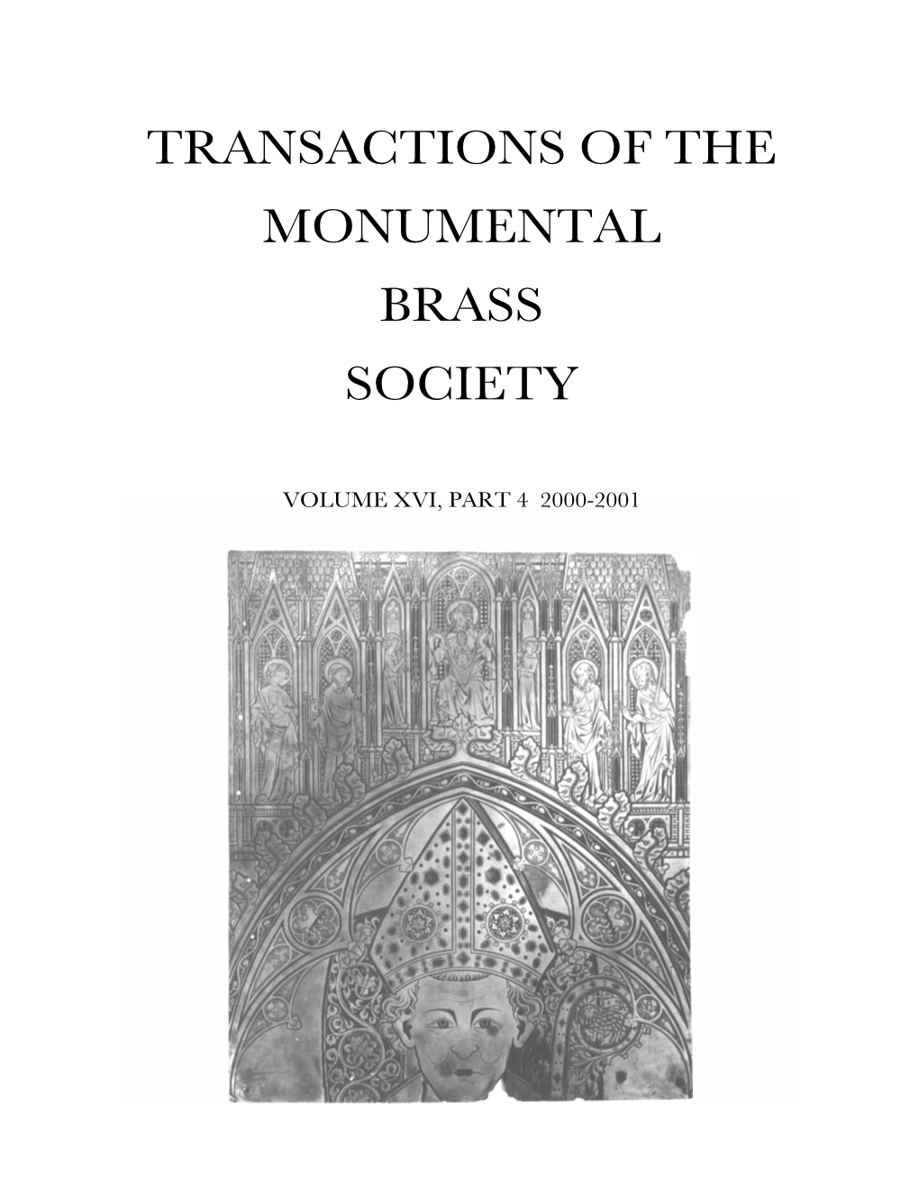 Transactions of the Monumental Brass Society